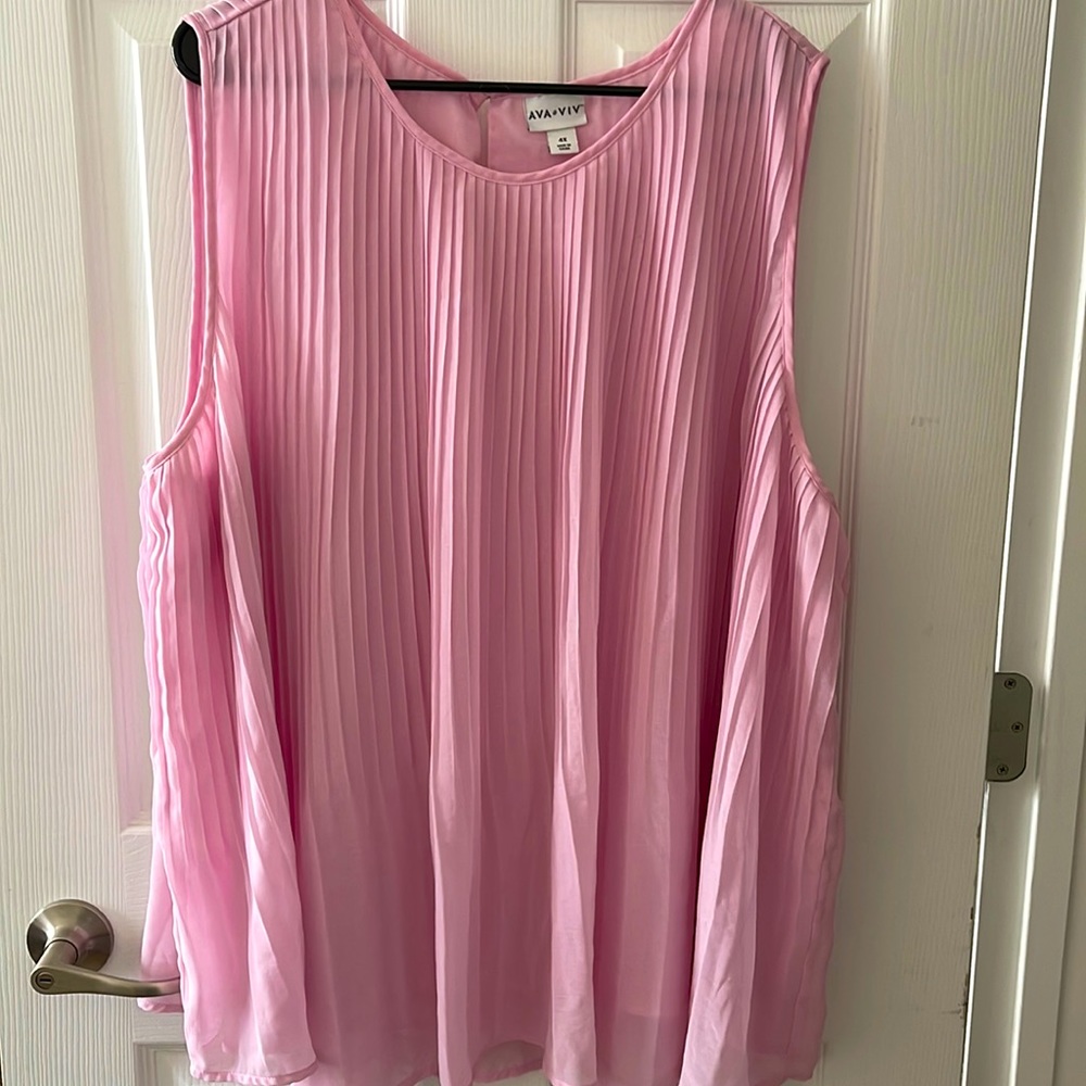 Plus Size Business Casual Pleated Top